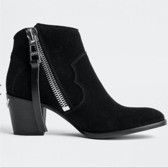 ZADIG & VOLTAIRE Women's Molly Suede Booties - Picture 1 of 6